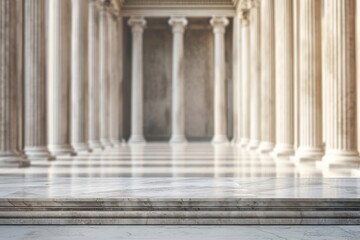 Naklejka premium Roman architecture backgrounds flooring.