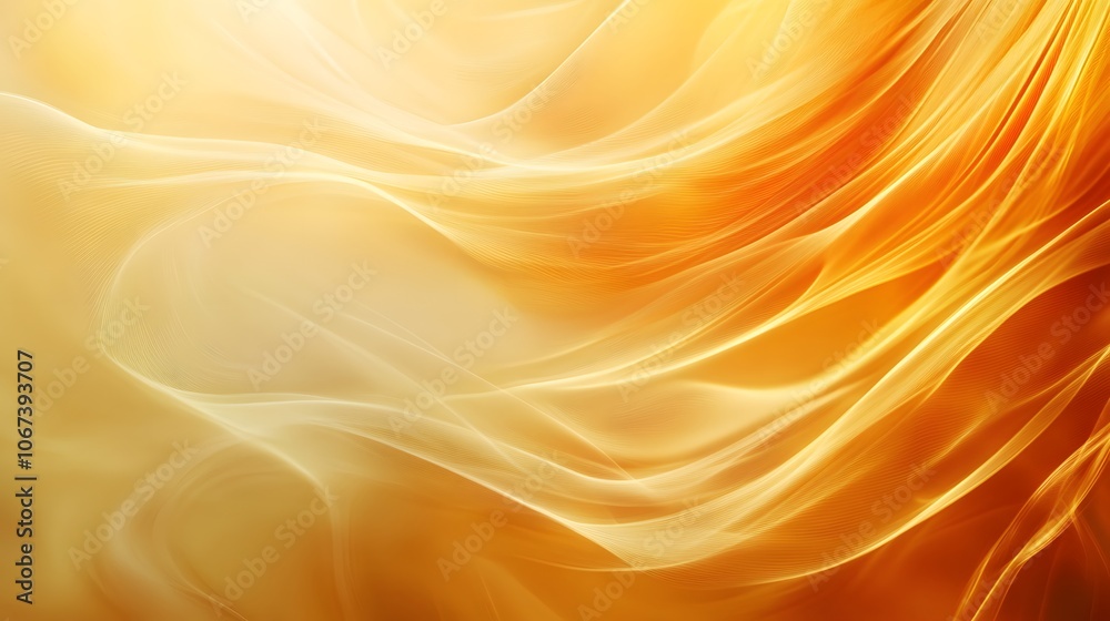 Poster Warm and kind abstract background with pastel gradients and smooth lines, creating a calming and friendly atmosphere, 4k resolution