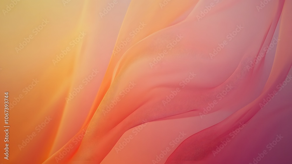 Poster Warm and kind abstract background with pastel gradients and smooth lines, creating a calming and friendly atmosphere, 4k resolution
