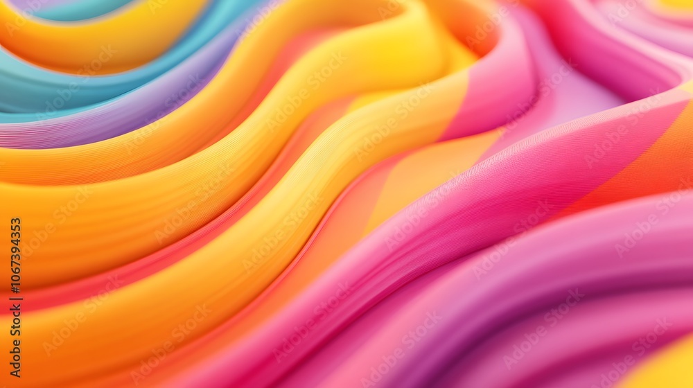 Aufkleber Fun and cheerful abstract background with lively colors and whimsical patterns, creating an upbeat and humorous ambiance, 4k resolution