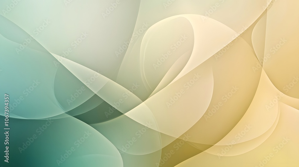 Poster Abstract background with overlapping soft colors and rounded shapes, giving off a kind and friendly vibe, 4k resolution