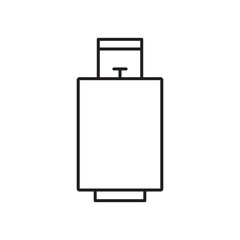 LPG icon simple black line style.