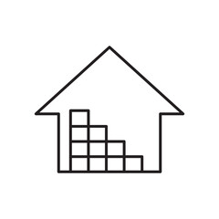Warehouse flat simple vector symbols illustration.