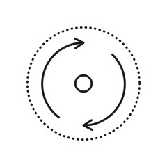 Consistency icon simple black line style.