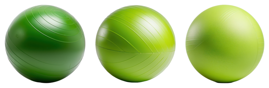Enhance your workout experience with eco-friendly green fitness balls