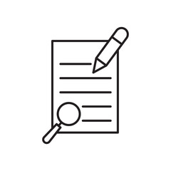 Define icon simple black line style.