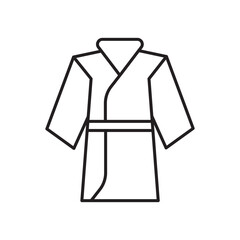 Kimono icon simple black line style.