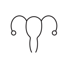 Gynecology icon simple black line style.