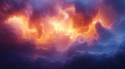 Naklejka premium surreal aigenerated dreamscape illustrating the fusion of imagination and technology filled with vibrant colors and abstract forms inviting exploration into the limitless realms of creativity