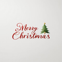 Fototapeta premium merry christmas greeting card