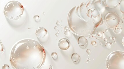 Water Droplets on a White Surface: A Macro Photography Study