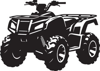 ATV Quad bike vehicle silhouette vector illustration isolated on a white background  quadbike, quad bike, quadbike illustration, quadbike silhouette, atv, atv bike, action, dangerous, extreme, motor,  © Md Hasan