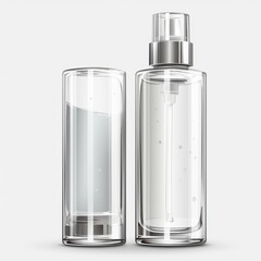 Naklejka premium perfume bottle isolated on white
