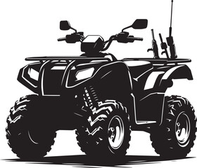 ATV Quad bike vehicle silhouette vector illustration isolated on a white background  quadbike, quad bike, quadbike illustration, quadbike silhouette, atv, atv bike, action, dangerous, extreme, motor,  © Md Hasan
