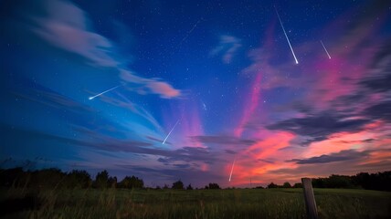 Vibrant Night Sky Stars Background Wallpaper