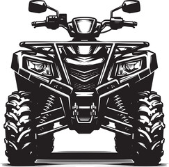 ATV Quad bike vehicle silhouette vector illustration isolated on a white background  quadbike, quad bike, quadbike illustration, quadbike silhouette, atv, atv bike, action, dangerous, extreme, motor,  © Md Hasan
