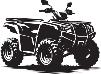 ATV Quad bike vehicle silhouette vector illustration isolated on a white background  quadbike, quad bike, quadbike illustration, quadbike silhouette, atv, atv bike, action, dangerous, extreme, motor,  © Md Hasan