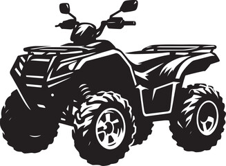 ATV Quad bike vehicle silhouette vector illustration isolated on a white background  quadbike, quad bike, quadbike illustration, quadbike silhouette, atv, atv bike, action, dangerous, extreme, motor,  © Md Hasan