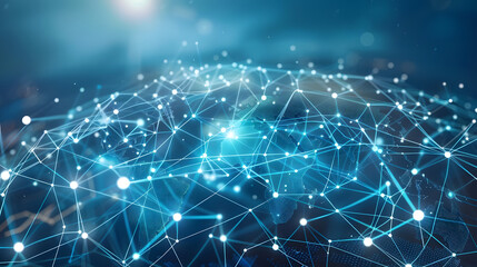 Fototapeta premium a vibrant network showcasing teamwork and technology connections in global business. generative ai