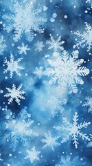 Snowflake pattern abstract shape blue.