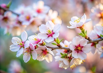 Obraz premium Almond Blossom Buds - Long Exposure Beauty