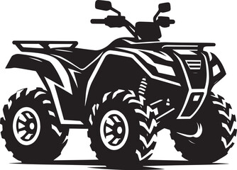 ATV Quad bike vehicle silhouette vector illustration isolated on a white background  quadbike, quad bike, quadbike illustration, quadbike silhouette, atv, atv bike, action, dangerous, extreme, motor,  © Md Hasan