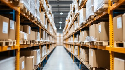 Return area in warehouse, organized shelves, reverse logistics efficiency