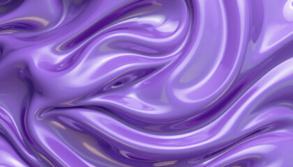 Obraz premium Smooth purple waves create abstract, flowing texture that evokes sense of calm and creativity. glossy surface reflects light beautifully, enhancing visual appeal