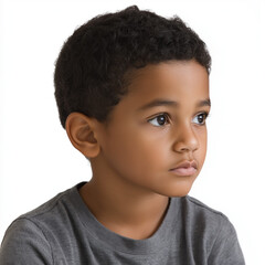 African American Child Isolated
