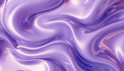 Obraz premium smooth, flowing abstract wave pattern in soft purple tones, creating serene and calming effect. Ideal for backgrounds or artistic designs