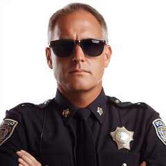 Obraz premium Cop Isolated