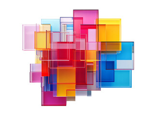 a group of colorful squares