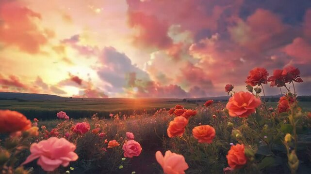 Spring and Beautiful Roses