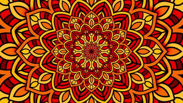 kaleidoscope mandala abstract background of trippy art psychedelic trance to open third eye with visuals energy chakra futuristic audiovisual vj seamless loop	