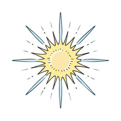light-burst vector art,  flat illustration light-burst icon