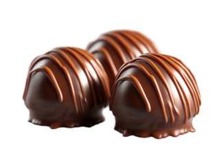 a group of chocolate candies