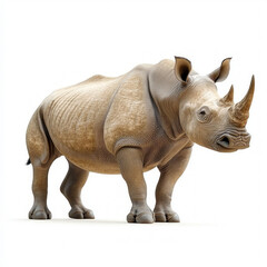 Fototapeta premium Rhino Isolated