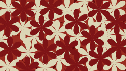 Crimson Floral Tapestry