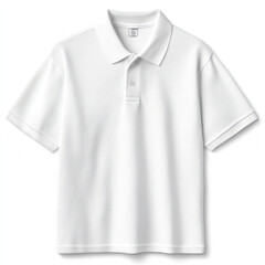 White Polo Shirt Isolated
