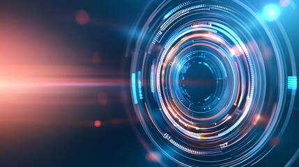 Obraz premium Abstract technological background with various technological elements