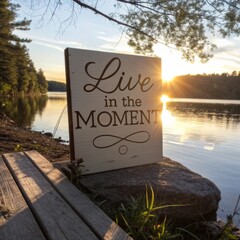 Embrace the beauty of living in the moment while enjoying nature's serenity