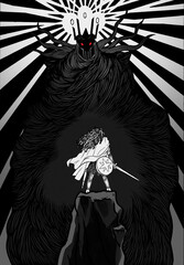 Silmarillion - A star in the dark - Warrior with sword- Warrior against the dark - Lord of the rings