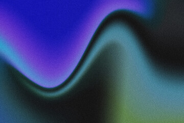 Abstract grainy gradient wave background with dark and vibrant tones, blurred background, color blending effect, aesthetic soft texture