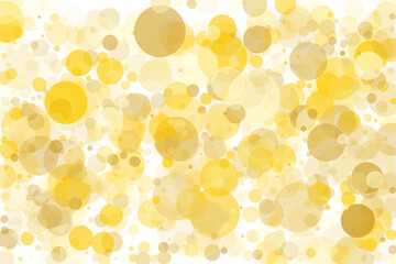 Light yellow, Golden bokeh background. Scalable vector illustration. Pattern with circles of different scale and transparency with overlap. Easy background for banners, web pages, ads, Wallpapers