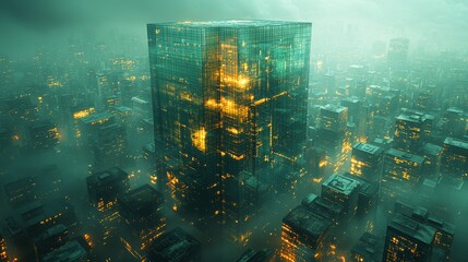 Naklejka premium Explore the futuristic cityscape how modern architecture shapes urban environments with innovative designs