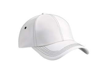 a white baseball cap
