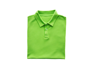 a folded green shirt