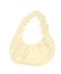 Brown  woman hand bag. vector 