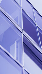 Obraz premium cool purple glass facade