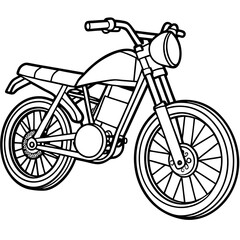 Modern Bike on White Background